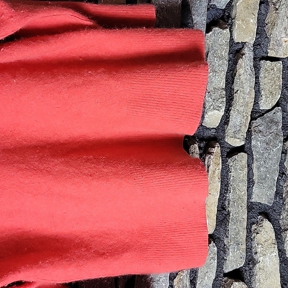 Women's Free People 100% cashmere orange sweater size large - Picture 2 of 9